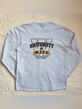 Vintage Port & Company University of Weed California Collegiate Graphic T-Shirt